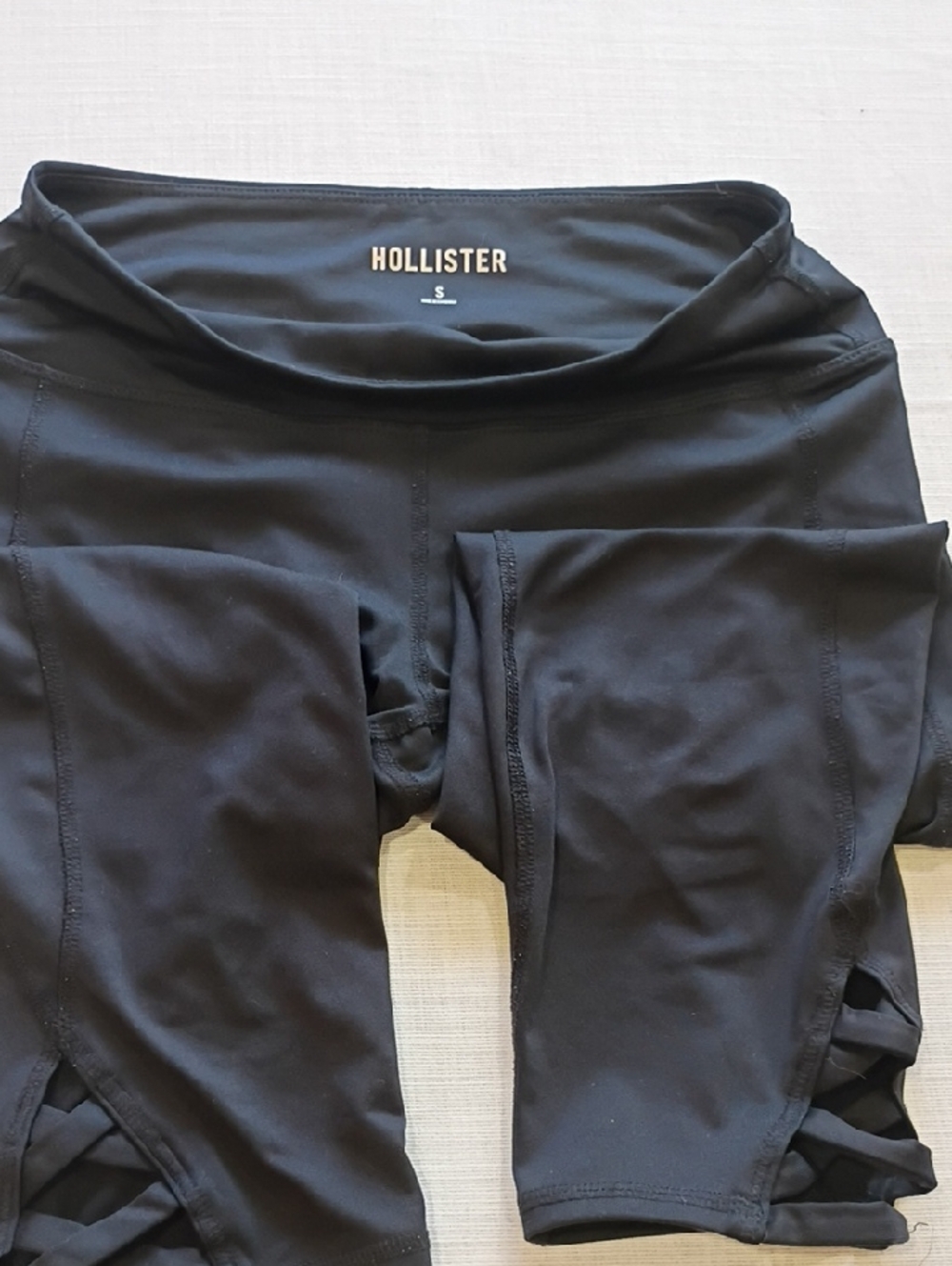 Hollister Black Kids Leggings with Side Cutouts